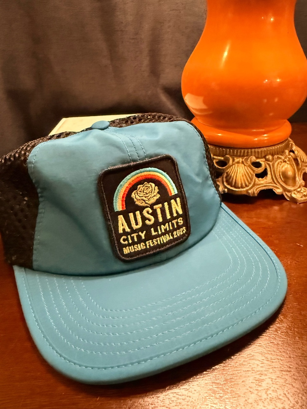 Howler Brothers Teal and Black Austin City Limits Patch Trucker Hat